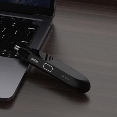 HACLI Nose Hair Trimmer for Men Women - Electric Nose Hair Clipper with Replaceable Stainless Steel Blade, Powerful 8000RPM Motor, Wet/Dry Use, Travel Lock, Portable Design USB Rechargeable - Image 4