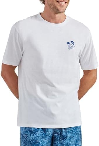 CARIBBEAN JOE Men's Shirt, Pajamas Sleep Top with Flower Logo Design, Lightweight and Breathable Pjs - Image 3