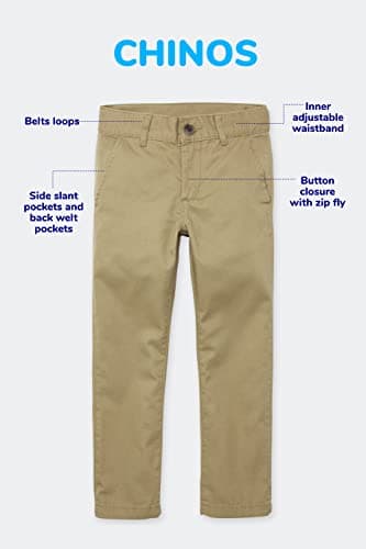 The Children's Place Baby Boys and Toddler Boys Skinny Chino Pants, FLAX, 6-9 MONTHS - Image 5