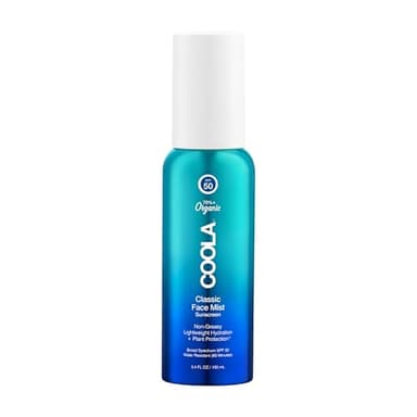 COOLA Organic Sunscreen SPF 50 Sunblock Face Mist, Dermatologist Tested Skin Care for Daily Protection, Vegan and Gluten Free, Natural Fragrance, 3.4 Fl Oz - Image 1