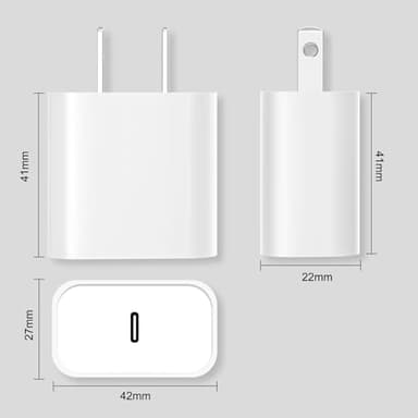 USB C Charger Block, 2Pack for iPhone 16 Fast Charging Plug for Apple 20W Type C Power Adapter Plug Box for iPhone 16 15 14 13 12 11 Pro Max XS X XR SE Plus, for iPad USBC Wall Charge Cube Brick - Image 7