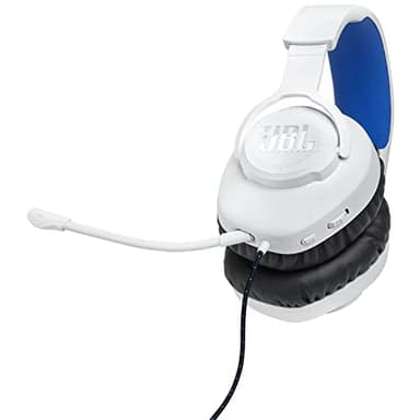 JBL Quantum 100P - Wired Over-Ear Gaming Headset with a Detachable mic, QuantumSOUND Signature, Memory Foam Comfort, Compatible with Windows Sonic Surround Sound (White) - Image 5