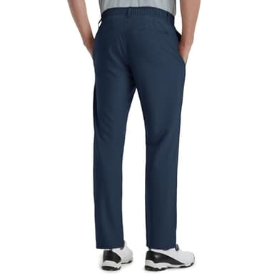 Rouen Mens Golf Pants Lightweight Dry Fit Mens Casual Pants Classic Fit Stretch Dress Pants for Men Travel Business Navy - Image 2