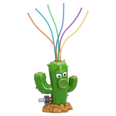HeySplash Water Sprinkler Toy, Sprinkler for Kids Outdoor Play, Sprinkler Toy with 6 Wiggle Tubes, Outside Backyard Lawn Toys, Splashing Fun for Over 3 Year Boys Girls, Attach to Garden Hose, Cactus - Image 8
