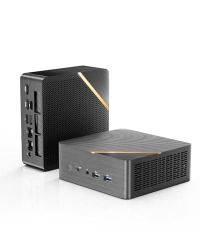 goodtico Mini PC AMD Ryzen 7 8845HS (8C/16T, up to 5.1GHz) 16GB DDR5 RAM 512GB SSD, AMD Radeon 780M Desktop Computer, Support 4K ​Quad Screen Display/Dual NIC 2.5G/USB4/USB4/Type-C - Image 1