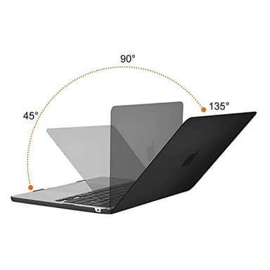 MOSISO Compatible with MacBook Air 13 inch Case 2025 2024 2023 2022 Release M4 A3240 M3 A3113 M2 A2681, Protective Plastic Hard Shell Cover Compatible with MacBook Air 13.6 inch Case, Black - Image 4