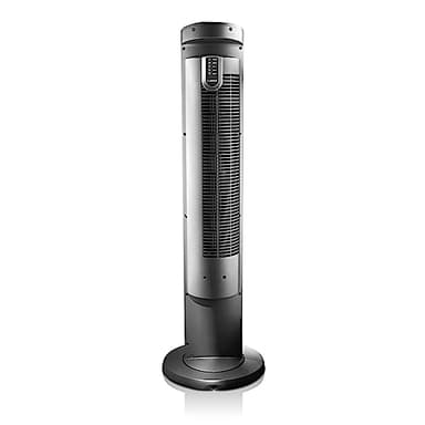 Lasko Oscillating Tower Fan with Remote, Quiet Floor Fans for Bedroom, 42", Silver T42951 - Image 9