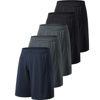 Profectors Men's Athletic Shorts with Pockets and Elastic Waistband Quick Dry Activewear Workout Shorts for Men - Image 1