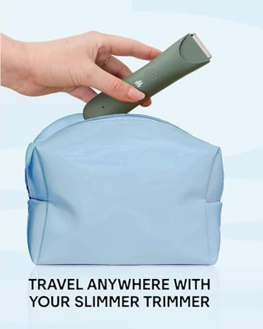 MERIDIAN Slimmer Trimmer – Electric Razor for Women, Bikini Line & Pubic Hair Trimmer, Rechargeable & Waterproof, Painless, Flawless Shave for Sensitive Skin, Gentle, Quiet & Travel-Friendly, Sky - Image 4