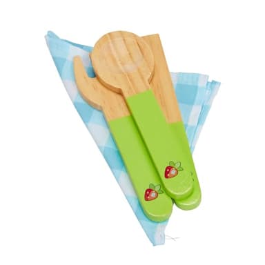 Bluey - Dine in with Bluey Set, 32-Piece Wooden Toy Set with Magic Asparagus, Plates, Utensils & More, Perfect for Role-Play & Imaginative Fun, FSC-Certified, Suitable for 3 Years & Up - Image 10
