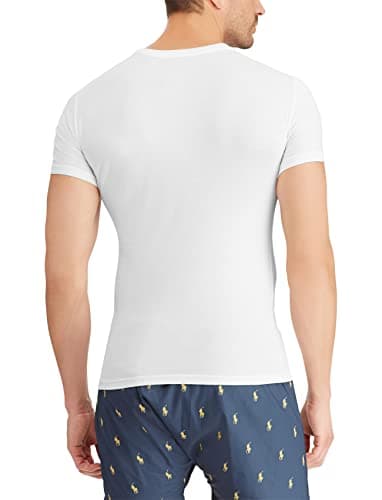 Polo Ralph Lauren Underwear Men's 3 Pack Slim Fit Crew Tee, White, L - Image 3