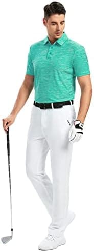 Damipow Premium Golf Shirts for Men Dry Fit Performance Polo Short Sleeve Collared Shirt - Image 5