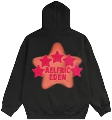 Aelfric Eden Graphic Hoodies for Men Y2K Printed Hoodie Sweatshirt Casual Oversized Long Sleeve Vintage Streetwear Pullover - Image 3