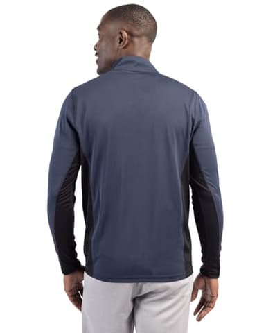 Clique Ice Pique Colorblock Mens Half Zip Tech Pullover, Titan, L - Image 4