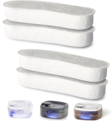 Dog Fountains by WOPET, 4 Pcs Pet Water Fountain Filters for W600 Dog Fountain, Large Water Fountain Filter Replacement - Image 1
