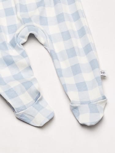 HonestBaby Unisex-Baby 3-Pack Footed Pants Roomy Fit Pull on Bottoms 100% Organic Cotton for Infant Baby Boys, Girls, Unisex - Image 3