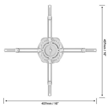 QualGear PRB-717-Wht Ceiling Mount Projector Accessory - Image 4