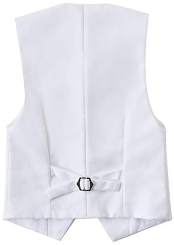 White Suit for Boys All White Tuxedo Outfit Dress Pants Blazer Vest Size 6 - Image 6