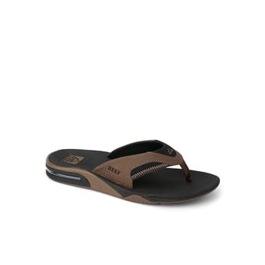 Reef Fanning Men's Comfort Beach Sandals Black And Tan - 11 Medium - Image 2