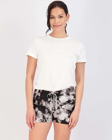 Real Essentials 3 Pack: Women's Pajama Shorts Sleep Lounge Sweatshorts Comfy Sleepwear Bottoms (Available In Plus Size)- Set 8, XXL - Image 4