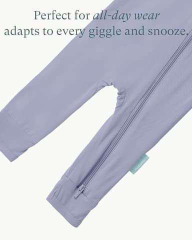 PurComfy Baby Long Sleeve Romper Jumpsuit, Premium Soft Rayon One Piece Pajamas Boy Girl 2-Way Zipper Coverall Sleeper - Image 5