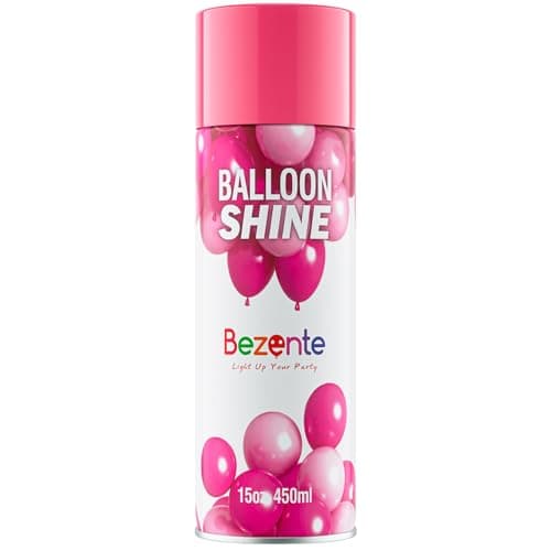 Bezente Balloon Shine Spray - 15 oz High Shine Balloon Spray, Waterproof, Long-Lasting Antioxidant, Odorless, Instant Shiny Effect for Party Balloons Decorations - Image 1