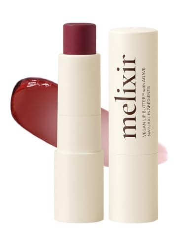 Melixir Vegan Lip Butter (12 Colors), Hydrating Tinted Lip Balm Stick, Bee-Free, Petrolatum-Free, Plant-Based, Moisturizes Dry & Chapped Lips With Shea Butter, Sheer, Natural Finish - #11 Autumn Rain - Image 1