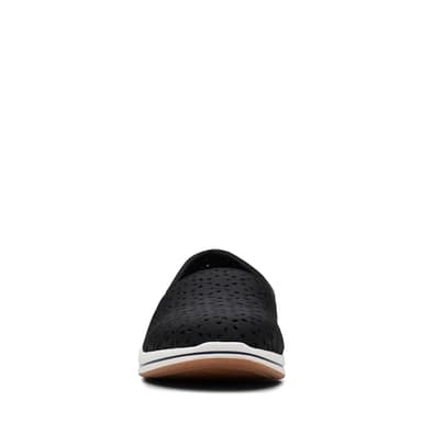 Clarks Women's Breeze Emily Loafer, Black Synthetic, 9.5 Wide - Image 4