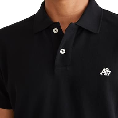 AEROPOSTALE Men's Polo, Dark Black, Medium - Image 2