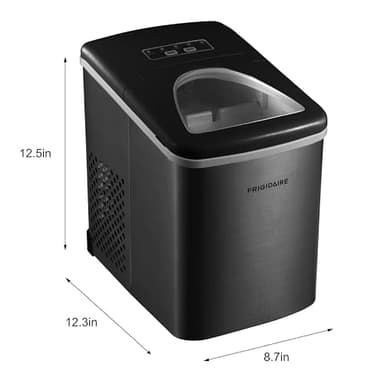 Frigidaire 26 Lbs per Day Portable Compact Maker, Ice Making Machine, Black Stainless, Medium - Image 5