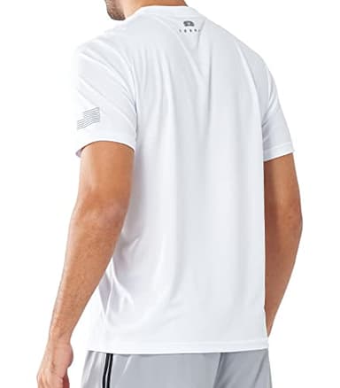 NORTHYARD Men's UPF 50+ Sun Protection Shirts Swim SPF UV Quick Dry Short Sleeve T-Shirts for Athletic Fishing Rash Guard White XL - Image 2