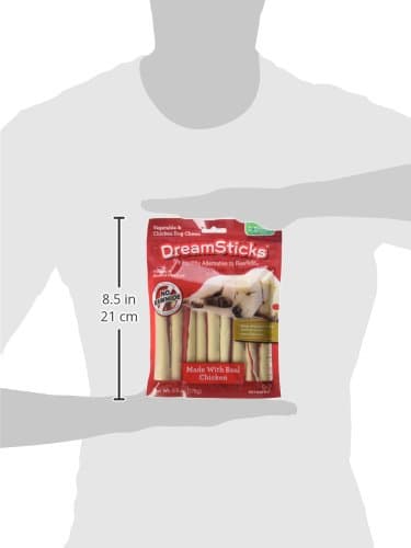 DreamBone DreamSticks, Rawhide Free Dog Chew Sticks Made with Real Chicken and Vegetables, 9 Sticks - Image 11