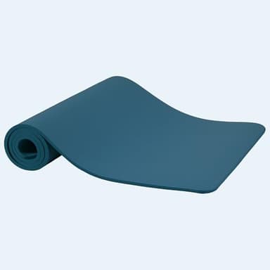 Yoga Mat, 1/2-Inch Extra Thick High Density Exercise Mat, Anti-Tear Exercise Yoga Mat with Carrying Strap, Suitable for Various Yoga Exercises, Navy Blue - Image 2