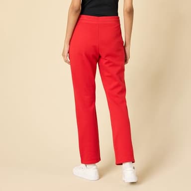 Amazon Essentials Women's Straight Leg Sweatpants with Drawstring for Women, Fleece - (Available in Plus Size), Red, X-Large - Image 2