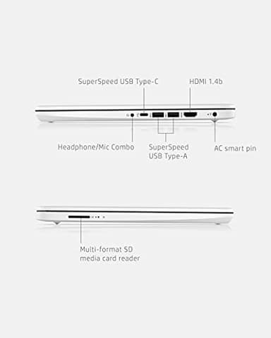 HP 14 Laptop, Intel Celeron N4020, 4 GB RAM, 64 GB Storage, 14-inch Micro-edge HD Display, Windows 11 Home, Thin & Portable, 4K Graphics, One Year of Microsoft 365 (14-dq0040nr, Snowflake White) - Image 5
