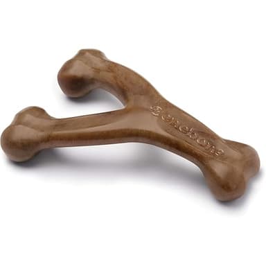 Benebone Wishbone Durable Dog Chew Toy for Aggressive Chewers, Made in USA, Small, Real Bacon Flavor - Image 1