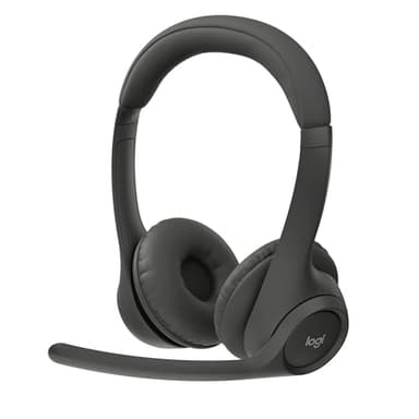 Logitech Zone 300 Wireless Bluetooth Headset with Noise-Canceling Microphone, Compatible with Windows, Mac, Chrome, Linux, iOS, iPadOS, Android – Graphite (Renewed) - Image 1