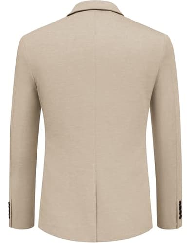 COOFANDY Mens Dress Sport Coats Casual Stylish Suit Jacket Blazer Big and Tall Light Khaki - Image 7