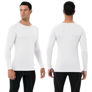 Runhit Men's Compression Long-Sleeve T-Shirt Athletic Compression Base Layer Cool Dry Workout Shirts Sports Running Tops (Camouflage,3XL) - Image 2