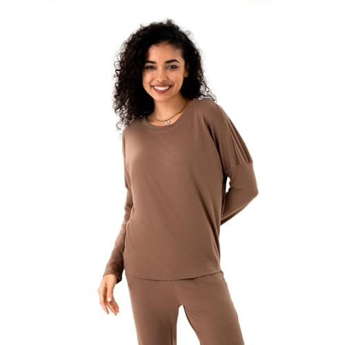 R TINRNJ Women's 2 Piece Outfits Sweatsuit Fall Crewneck Sweatshirts Wide Leg Pants Lounge Matching Sweat Sets Tracksuit - Image 1