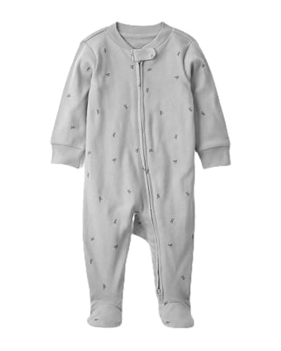 little planet by carter's Baby Sleep and Play made with Organic Cotton, Bow, 3M - Image 1