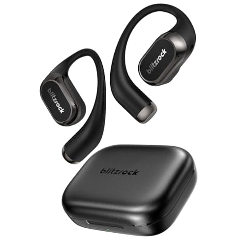 BlitzRock CT3 Pro Open Ear Headphones, Rich Balanced Sound, AI ENC 4 Mics Clear Calls,40H Playtime, IPX5 SweatSafe, Bluetooth 5.4 Wireless Earbuds with Earhooks, App Control - Image 1