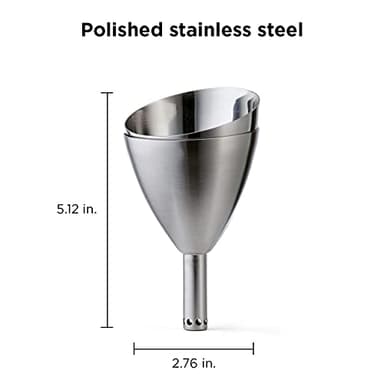 Rabbit Wine Aerator Shower Funnel with Sediment Strainer, Stainless Steel - Image 2