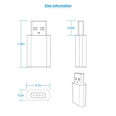 LMUBOY USB to USB C Adapter for iPhone Air 17 Pro Max,USB-C Female to USB Male Charger Converter for Apple MagSafe Watch 11/10/9/8/7/SE/Ultra,Car,iPhone 16 15 Mini Pro Max,Galaxy S20-25,Pixel,CarPlay - Image 9