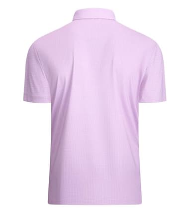 Alex Vando Mens Golf Shirt Moisture Wicking Classic Print Golf Shirts for Men,Pink Dots,L - Image 2