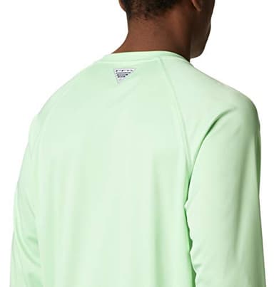 Columbia Men's Terminal Tackle Long Sleeve Fishing Shirt, Key West/Vivid Blue Logo, Medium - Image 8