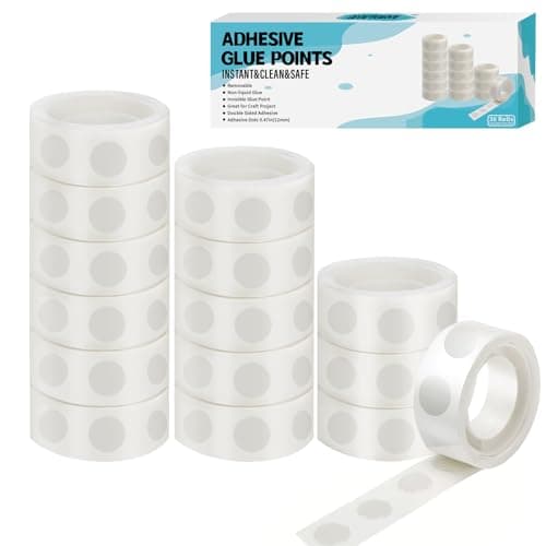 gegemaoyi 3000pcs Glue Point Clear Balloon Glue Removable Adhesive Dots Double Sided Dots of Glue Tape for Balloons Craft Glue Points Dots Sticky Dots or Wedding Decoration - Image 1