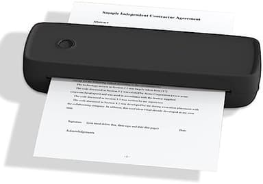 Portable Thermal Printer,(Black - Image 3
