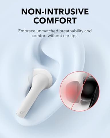 Soundcore K20i by Anker, Semi-in-Ear Earbuds, Bluetooth Wireless, 36H Playtime, Fast Charge, Clear Sound, Comfortable Fit, ENC 2-Mic Clear Calls, Custom EQ, IPX5, Bluetooth 5.3, App Control - Image 2