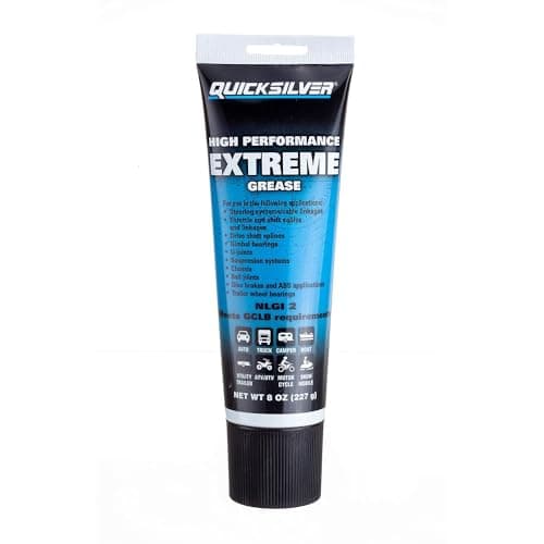 Quicksilver 8M0071838 High Performance Multi-Purpose Extreme NLGI 2 Marine Grease - 8 Oz. Tube - Image 1